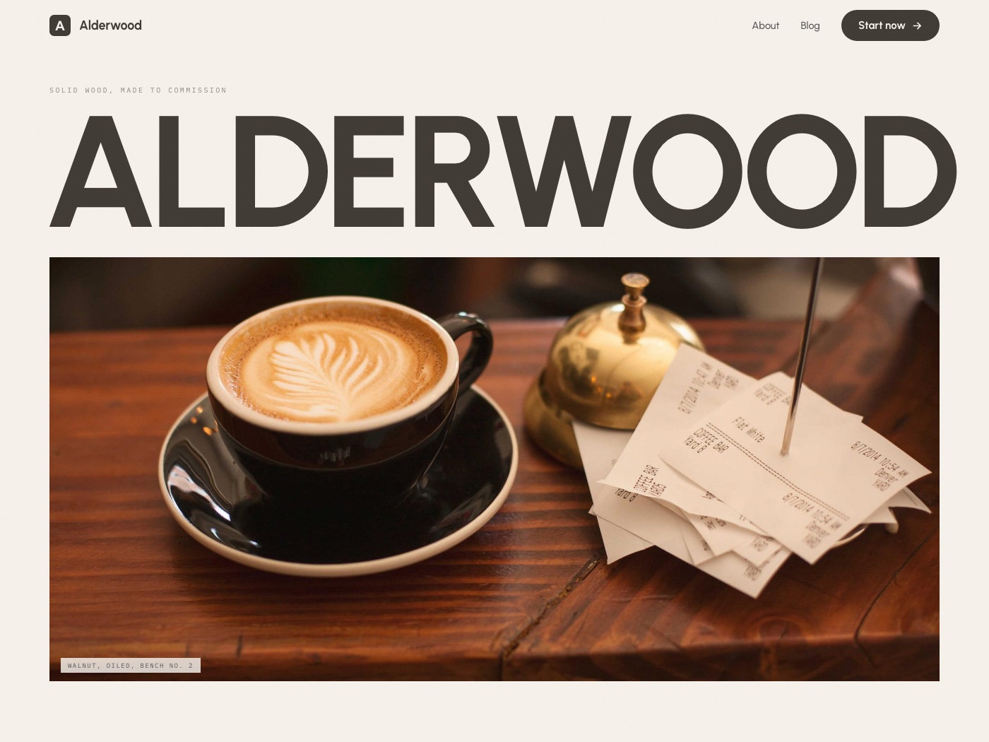 Atelier design worldview: a demonstration homepage built in this architecture