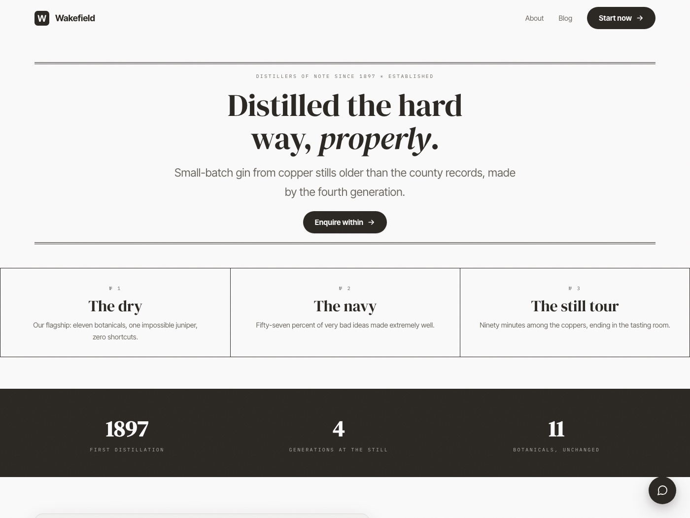 Broadside design worldview: a demonstration homepage built in this architecture