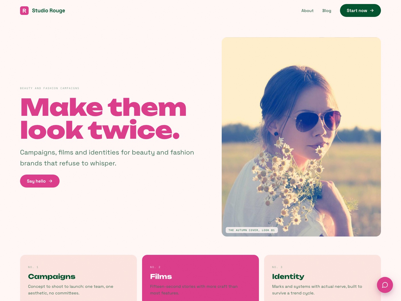Lipstick design worldview: a demonstration homepage built in this architecture