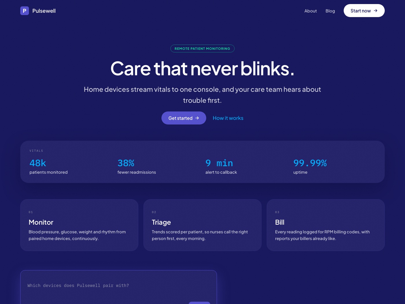 Observatory design worldview: a demonstration homepage built in this architecture