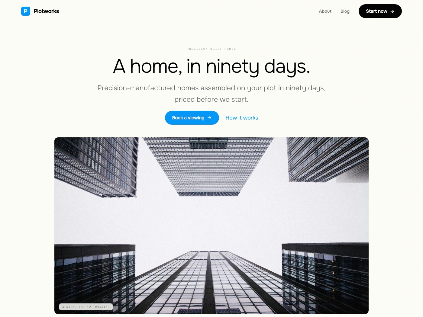 Plot design worldview: a demonstration homepage built in this architecture